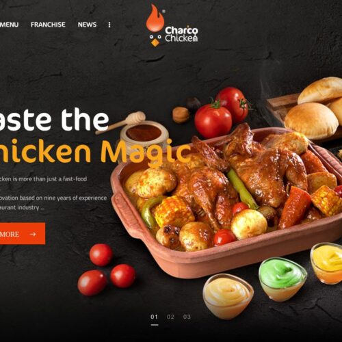 Charco Chicken website screenshot