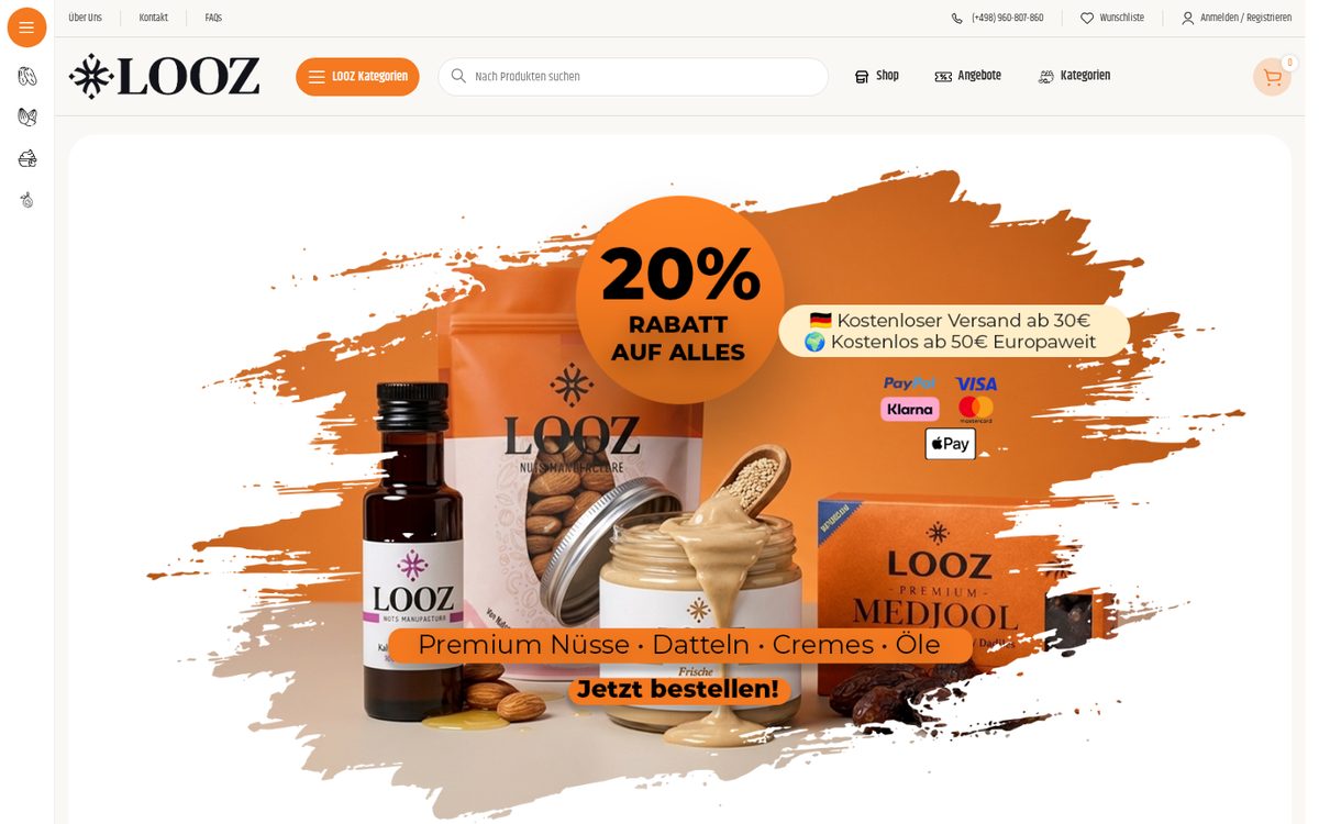 LOOZ — Munich — website screenshot