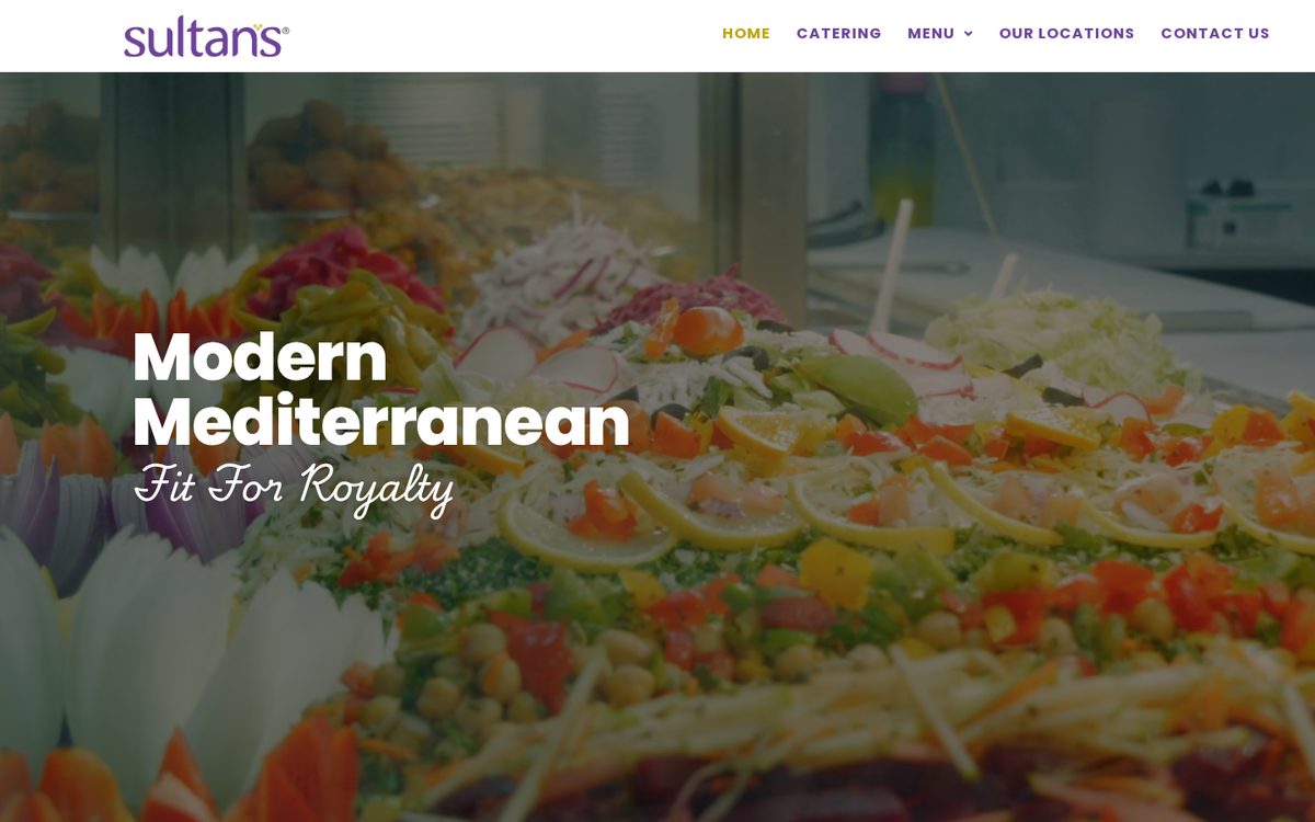 Sultan's Grill — Toronto — website screenshot